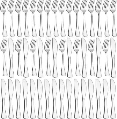 Productafbeelding van Bestekset 36 stuks, voor 18 personen, RVS 18/10, vaatwasmachinebestendig, voor keuken