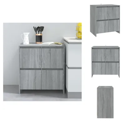 Produktbild von vidaXL Sideboard Grau Sonoma 70x41x75 cm Holzwerkstoff -  Sideboards