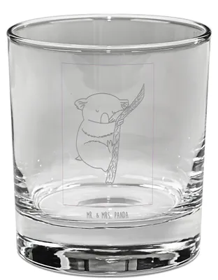 Produktbild von Mr. & Mrs. Panda Tumbler Koalabär - Transparent - Geschenk, Whiskyglas, Traum, Bär, Glas, Whiskeyglas, Bourbon, schlafen, Schlafzimmer, Koala, Lustige Sprüche, Whiskey
