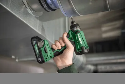Obrázek produktu pro Hikoki WH18DAW4Z, Rázový šroubovák, Rukojeť pistole, 1/4", Rychloupínací sklíčidlo, Černá, Zelená, Kartáčovaný