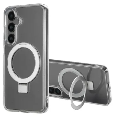 Imagen del producto de Funda con anillo y soporte con MagSafe para Samsung Galaxy S24 - Transparente