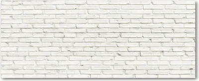 Produktbild von Tulup® Glas-Bild Wandbild aus Glas - 125x50 - Wandkunst - Wandbild hinter gehärtetem Sicherheitsglas - Dekorative Wand für Küche & Wohnzimmer  - Kunst: modern & klassisch - Backsteinmauer - Weiß