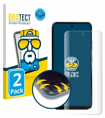 Produktbild von 2x BROTECT Fullscreen Schutzfolie für Motorola Moto G34 5G Displayschutz Folie Fullcover Klar Transparent