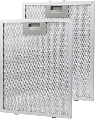 Produktbild von Metallfettfilter, 2 Stück Aluminium-Fettfilter, Austauschfilter, Ersatzfilter, 5-Schichten, für Dunstabzugshaube