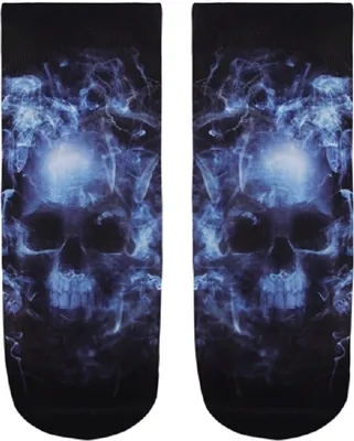 Produktbild von Socken Totenkopf im Nebel, Strümpfe Socke Totenköpfe