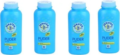 Produktbild von 4x PENATEN PUDER Babypuder 4x100g schützt vor Hautrötungen