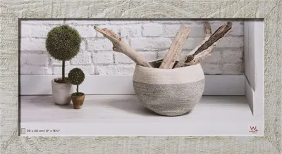 Produktbild von Walther Design HO240X, Einzelbilderrahmen, Holz, Grau, 20 x 40 cm, Rechteckig, Deutschland