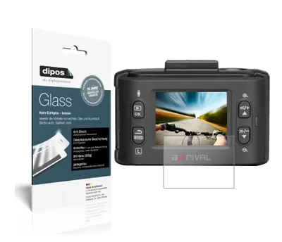 Produktbild von 2x Schutzfolie für a-rival aQtion Cam AQN6 matt - Anti-Shock 9H Folie dipos Glass Kunststoffglas