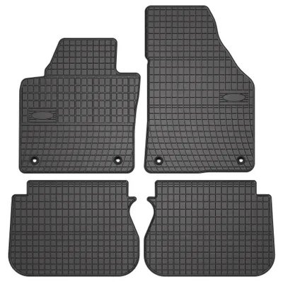 Obrázok produktu pre Gumové autokoberce čierne pre: Volkswagen Caddy 2K 2004-2010 minivan