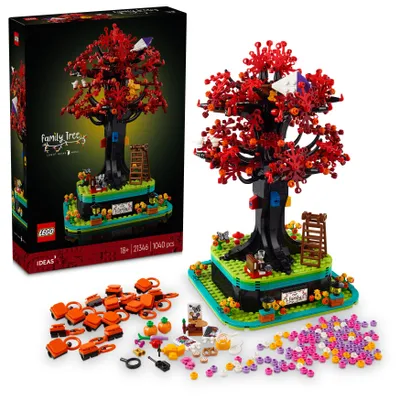 Zdjęcie produktu dla LEGO Ideas Rodzinne drzewo, Drzewko Genealogiczne na Zdjęcia do Zbudowania, Zestaw dla Dorosłych, Pomysł na Dekoracje do Domu, Prezent dla Rodziców, na Dzień Dziadka, Babci i Walentynki, 21346