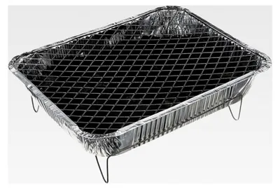 Produktbild von Aluminium Einweggrill mit Grillkohle und Anzünder