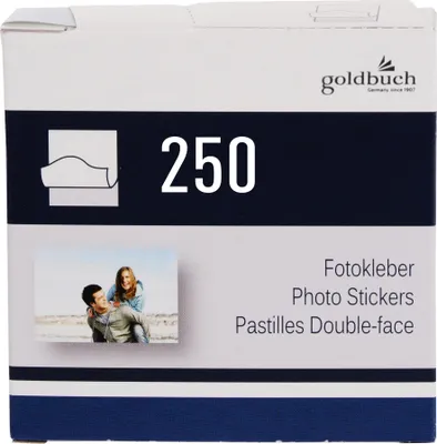 Image de Goldbuch Pastilles adhésives pour photos 250 pièces distributeur en carton