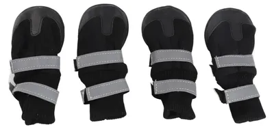 Hundestiefel 4er-Pack, rutschfest, wasserdicht, Blau XL