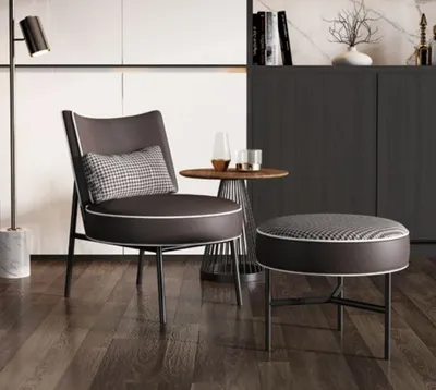 Produktbild von Sessel + Hocker Clubsessel Loungesessel Cocktailsessel Relaxsessel Lehn Polster