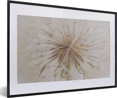 Produktbild von MuchoWow® Gerahmtes Poster Blumen - Löwenzahn - Entwurf 60x40 cm - Poster mit Schwarzem Bilderrahmen Wandposter Rahmen Foto Bilder - Schlafzimmer - Plakat in Rahmen - Drucken