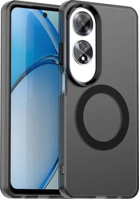 Produktbild von Magnetisch Hülle für Oppo A60, Schlank Durchscheinend Matt Stoßfest Handyhülle Schwarz