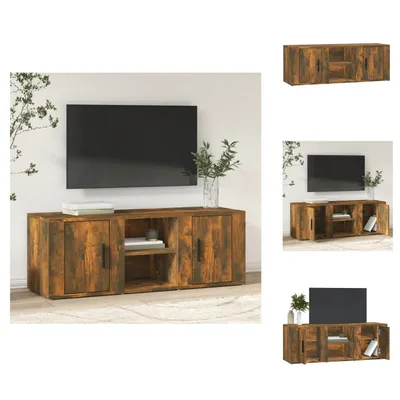 Produktbild von vidaXL TV-Schrank Räuchereiche 100x31,5x35 cm Holzwerkstoff - TV-Möbel