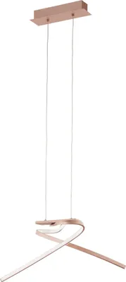 Produktbild von PALOZZA Hängeleuchte Hängelampe Pendellampe Pendelleuchte - L70,5 x B31,5 x H110 cm - roségold - 19W inkl. - IP20