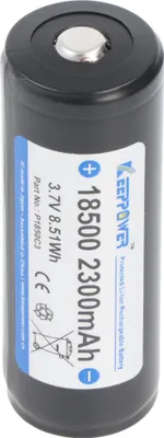 Produktbild von Li-ion Akku 18500 mit 2300mAh 3,6V - 3,7V, 52,5x18,3mm, integrierte Schutzelektronik P1850C3