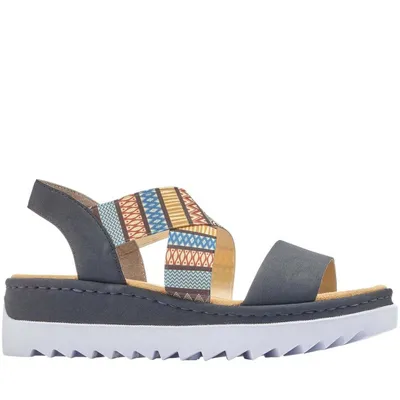 Produktbild von Rieker Damen Klassische Sandalen V44G8-14 Farbe: Blau Größe: 40