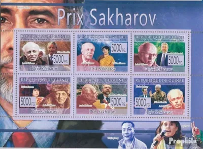 Produktbild von Briefmarken Guinea 2008 Mi 5928-5933 Kleinbogen (kompl. Ausgabe) postfrisch Sacharov, Nelson Mandela, …