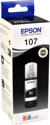 Produktbild von Epson 107, Original, Schwarz, Epson, EcoTank ET-18100, 70 ml, 1 Stück(e)