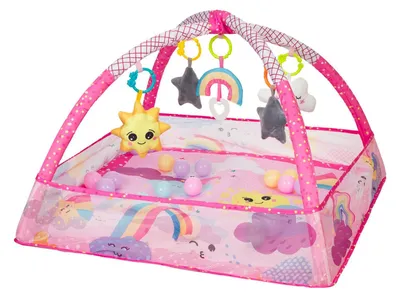 Immagine prodotto di Tappetino da gioco Kikkaboo Sky con 18 palline, colore rosa, taglia unica