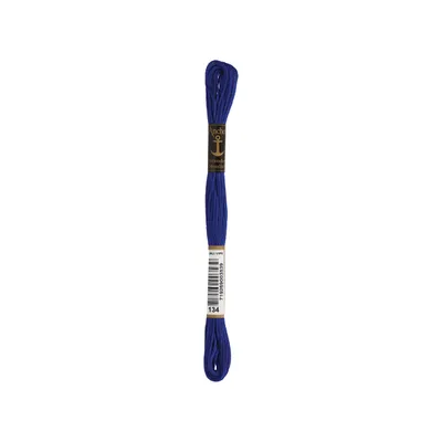 Produktbild von Anchor Sticktwist 4635000-00134 dunkelblau Stickgarn, 100 % Baumwolle