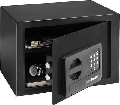 Image de Coffre Fort BURG WACHTER Favor S5 E, Serrure Double Panneton, 22 L, 250x350x250 mm, Noir