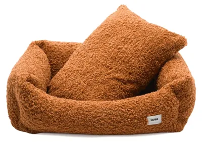 Produktbild von CAFIDE Snozy Hundebett Fleece Senf S, 56 x 50 x 18 cm