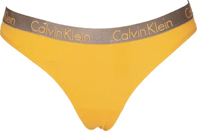 Obrázek produktu pro Dámské tanga CK CALVIN KLEIN, kalhotky z pružné bavlny s viditelným elastickým páskem a logem, číslo výrobku XXQD3539E THONG, XL, 95 % bavlna, 5 % Elastan