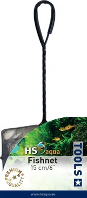 Productafbeelding van HS Aqua Visnet Fijn Zwart 15CM