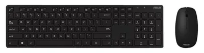 Zdjęcie produktu dla ASUS W5000, Pełnowymiarowy (100%), Bezprzewodowy, RF Wireless, Optyczny przełącznik kluczykowy, Czarny, Dołączona myszka