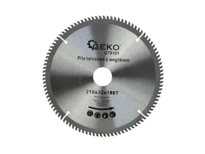 Image de GEKO Disque à tronçonner pour l'aluminium, 210 x 32 mm, 100 dents, G78101