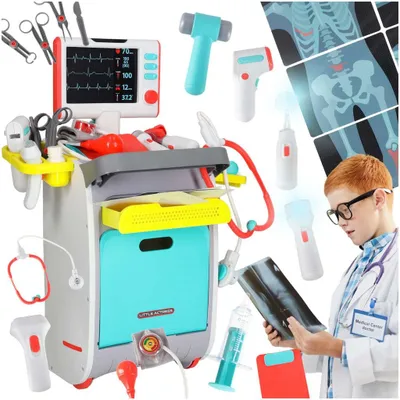 Obrázek produktu pro Dětská hrací sada Doktor, interaktivní lékařská stanice, světla a zvuky