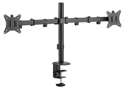 Produktbild von PureMounts Monitorhalterung Tischhalterung 17-32 Zoll VESA 75 100 Halterung – für 2 Monitore
