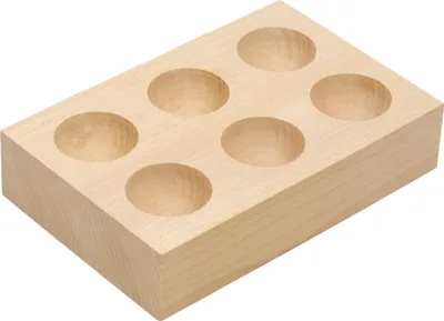 Immagine prodotto di Portauovo in legno BLOCK per 6 uova in legno di faggio