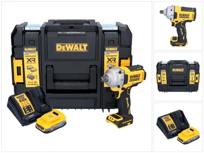 Image de DeWalt DCF 892 E1T Clé à choc 18 V 813 Nm 1/2'' Brushless + 1x batterie 1,7 Ah + chargeur + TSTAK