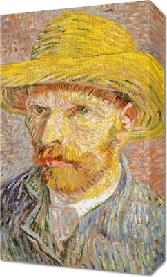 Obrázok produktu pre Obraz 30x50cm Autoportrét so slameným klobúkom, Van Gogh Vintage