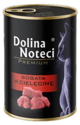 Zdjęcie produktu dla Dolina Noteci Premium Mokra karma puszka dla kota cielęcina 400g