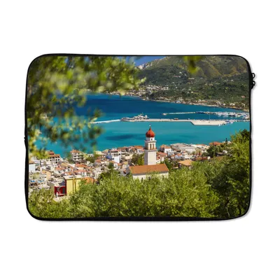 Produktbild von MuchoWow® Laptop Hülle 13 Zoll Blick auf Zakynthos von einem Berg aus Laptoptasche - Laptophülle - Sleeve - Rundumschutz