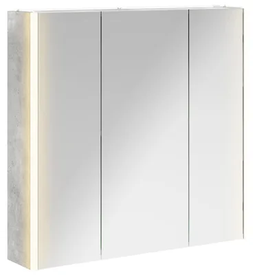 Obrázek produktu pro vidaXL Zrcadlová skříňka do koupelny s dvířky, betonově šedá, 73,5 x 15,5 x 70 cm