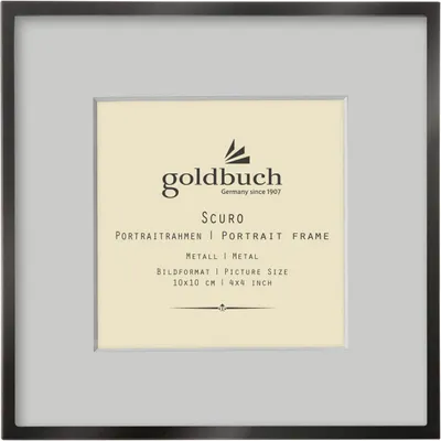 Produktbild von Goldbuch Metall Fotorahmen Scuro Schwarz 10x10 cm