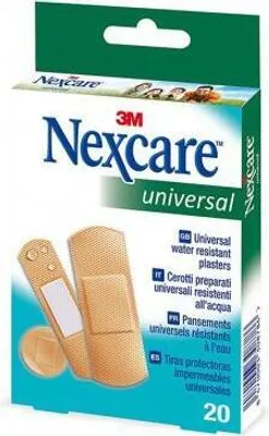Productafbeelding van 3M Nexcare universele pleisters, 20 stuks, assorti kleuren