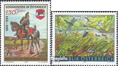 Produktbild von Briefmarken Österreich 1999 Mi 2287,2288 (kompl.Ausg.) postfrisch Bundesgendarmerie