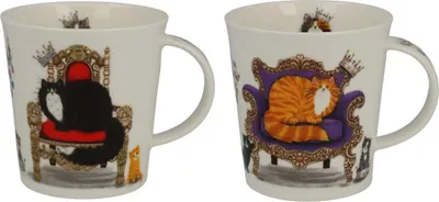 Zdjęcie produktu dla Kubek Lomond, „Regal Cats” – wybór motywu: zestaw/2 (po 1 motywie A, B)