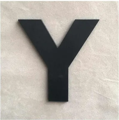 Immagine prodotto di Adesivo murale lettera nera 9 x 7,4 cm, lettera Y
