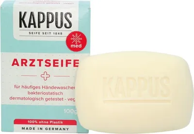Produktbild von 4 x 100g Kappus Arztseife Handseife Kernseife Hautreinigung