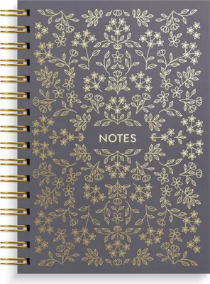 Produktbild von Burde Notizbuch A5 black flower