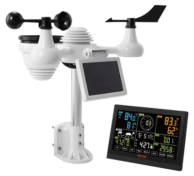 Image de Station météo sans fil - Station météo intérieure et extérieure - 7 en 1 - avec Wi-Fi